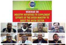 Webinar on ‘Industry Initiatives to supplement efforts of the AYUSH Ministry to boost the AYUSH sector’ held on 22nd December 2020