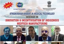 Webinar on Innovation & Incentivisation in MedTech Manufacturing” on 15th January 2021 Photograph for Webinar