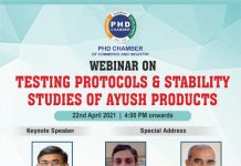 Register for Webinar on Testing Protocols & Stability Studies of AYUSH Products- 22nd April 2021, 04:00pm